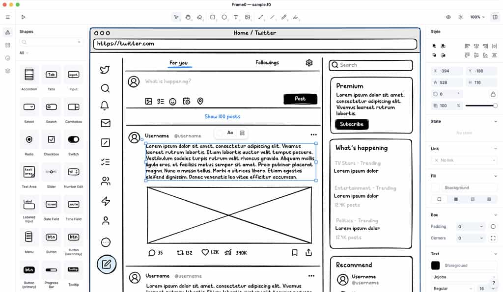 Frame0：輕鬆繪製應用程式流程圖、UML 和介面雛形的免費工具，適用於 macOS 與 Windows