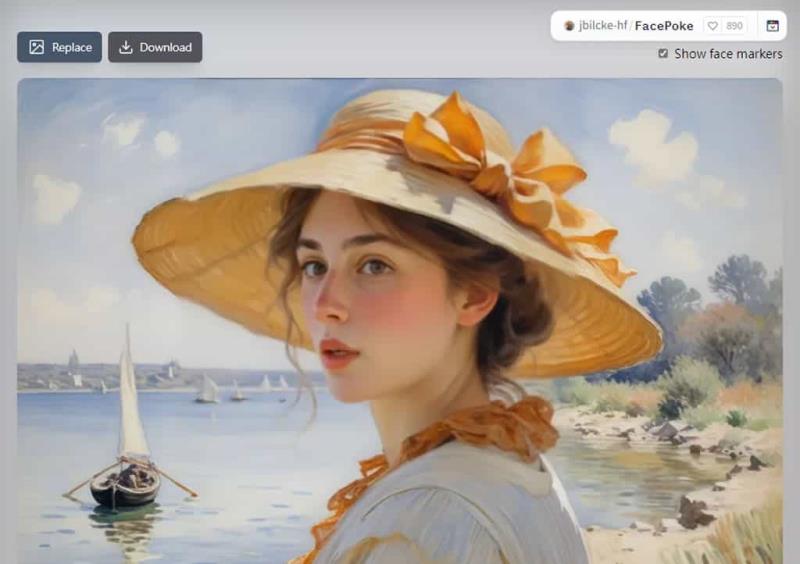 免費的圖像臉部編輯 AI 工具：FacePoke 輕鬆調整表情與頭部方向