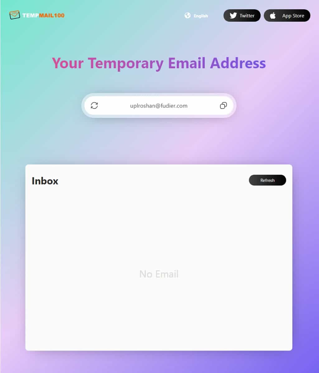 TempMail100：快速取得可接收電子郵件的臨時信箱，輕鬆防止垃圾郵件