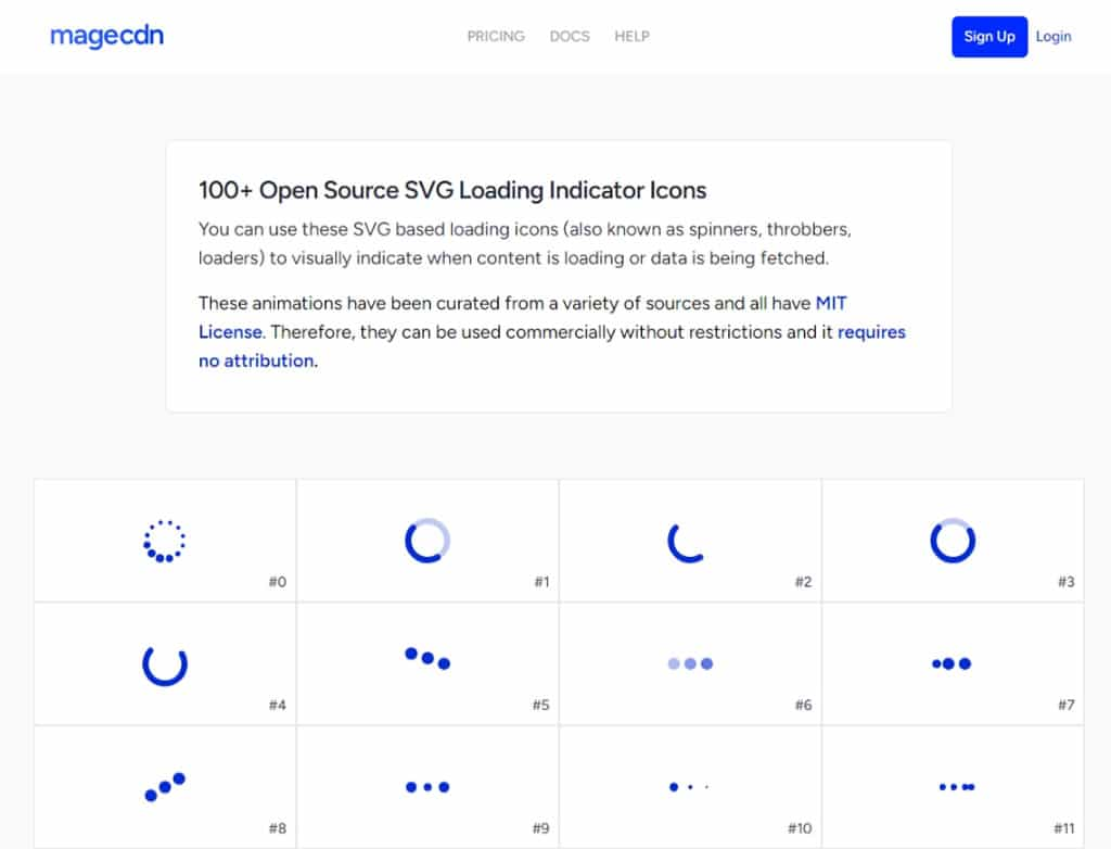 MageCDN SVG Loaders：免費 SVG 載入動畫圖示，開放原始碼可商用