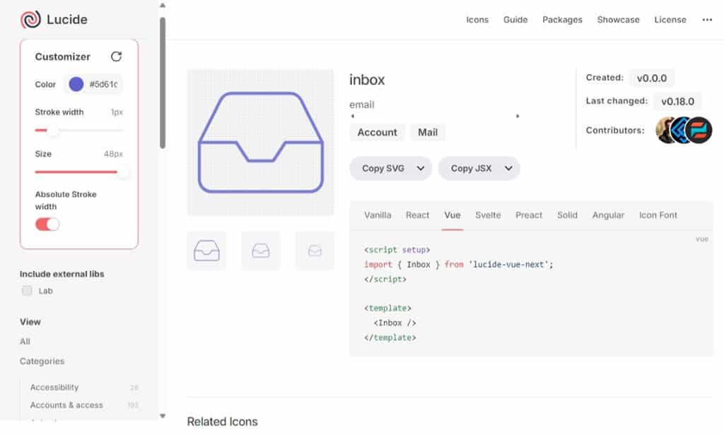 Lucide：免費開源、可客製化的 SVG 圖示庫，支援編輯與商用的 ISC 授權