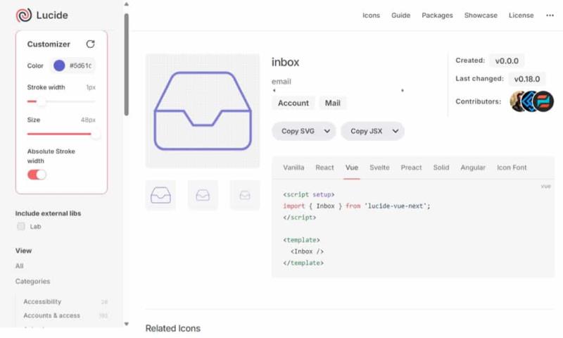 Lucide：免費開源、可客製化的 SVG 圖示庫，支援編輯與商用的 ISC 授權