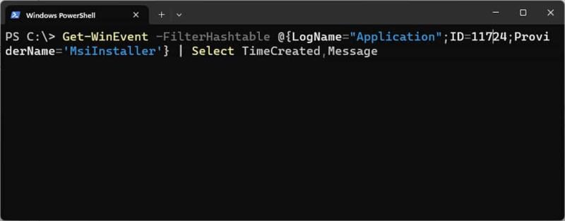 如何在 Windows 中使用 PowerShell 列出軟體安裝與解除安裝記錄