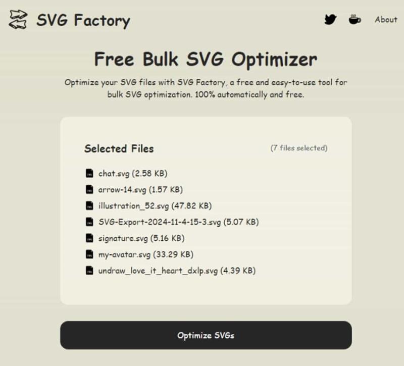 SVG Factory：SVG 圖檔最佳化免費線上工具，支援批量處理