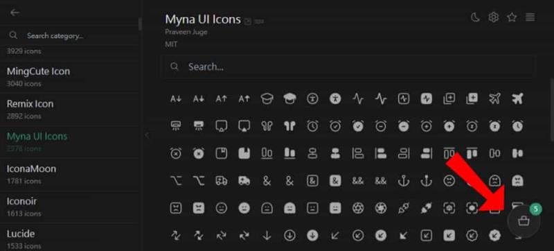 Icônes：匯集百個可商用圖示集，支援 SVG、IconFont 及多種前端框架