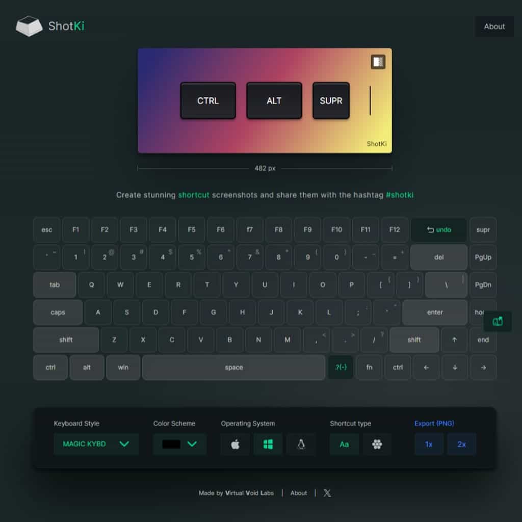 ShotKi：鍵盤快捷鍵圖片生成免費工具，支援 Windows、Mac 和 Linux 系統