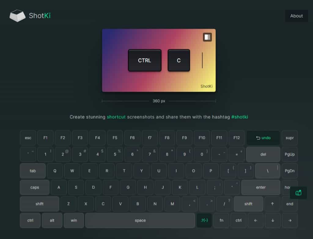 ShotKi:鍵盤快捷鍵圖片生成免費工具,支援 Windows、Mac 和 Linux 系統 ShotKi:鍵盤快捷鍵圖片生成免費工具,支援 Windows、Mac 和 Linux 系統
