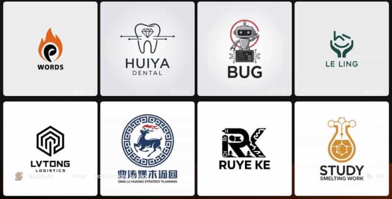 SLEA AI：只需要關鍵字就能讓 AI 繪出專業 Logo 圖案的免費線上工具