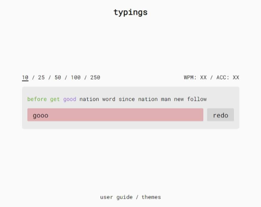 typings：多語言線上免費打字練習工具，專為提升打字技能而設計