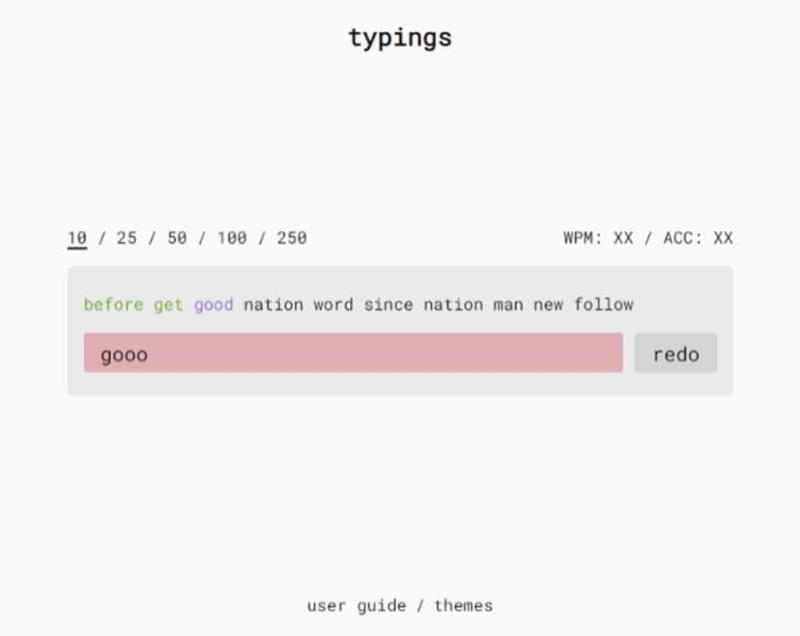 typings：多語言線上免費打字練習工具，專為提升打字技能而設計