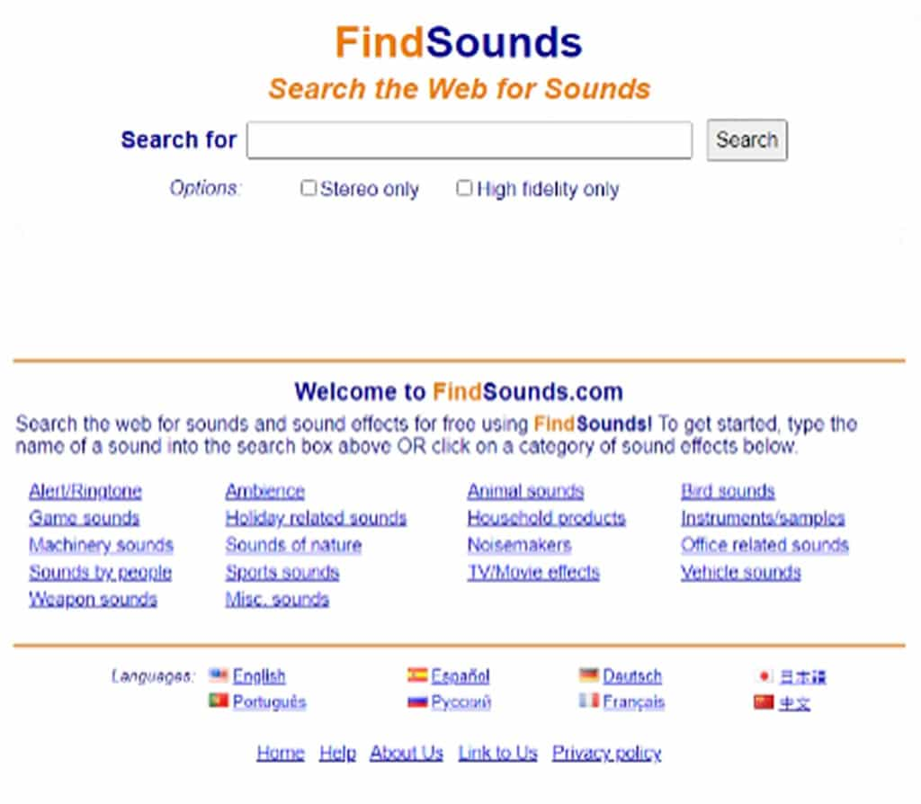 FindSounds：專注於音效搜尋的免費平台，快速找到想要使用的音效
