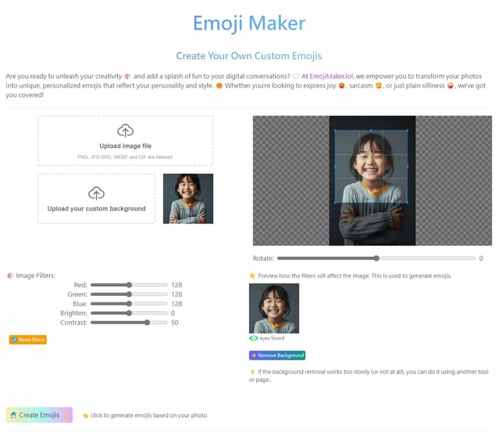 Emoji Maker：輕鬆打造自己是主角的靜態與動態表情圖檔