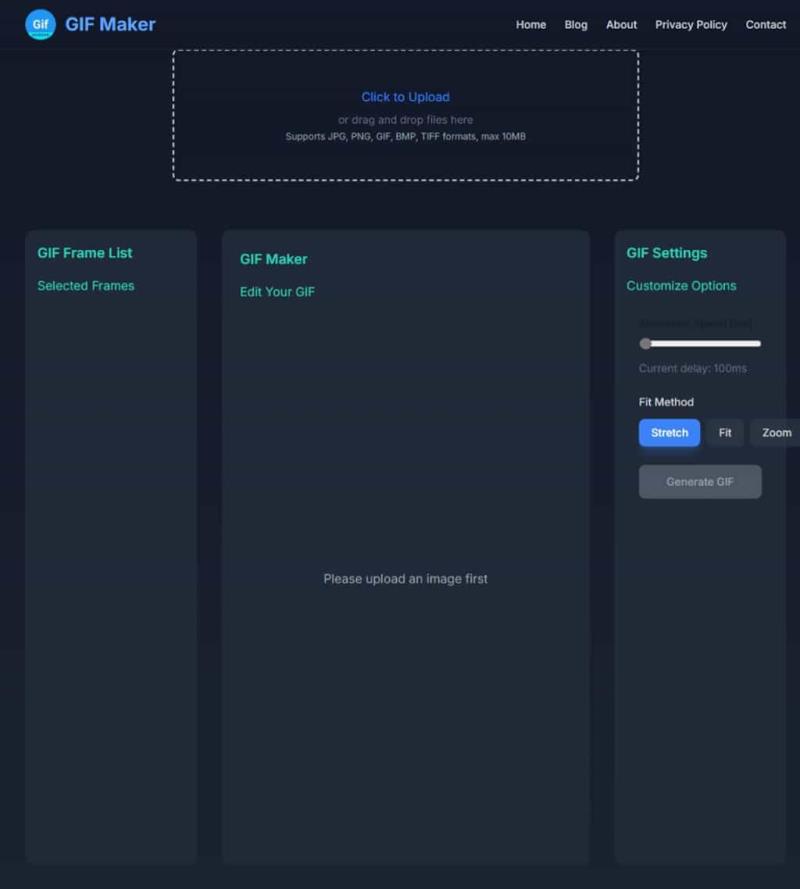 GIF Maker 免費線上 GIF 製作工具，輕鬆上傳多張照片快速生成動畫