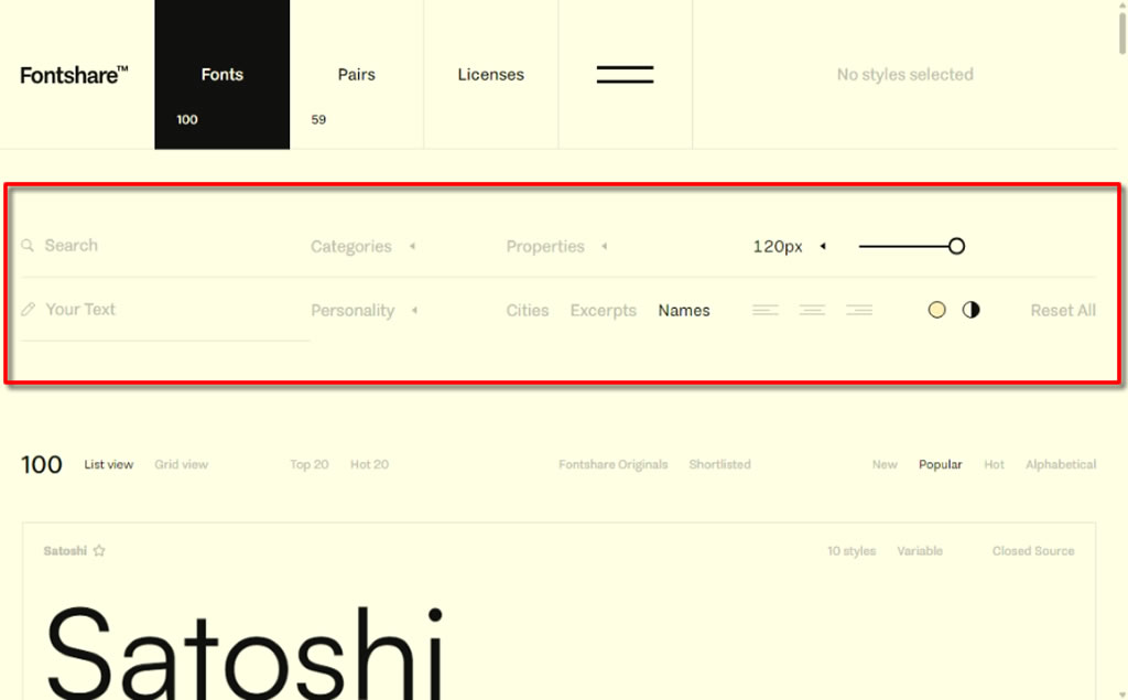 Fontshare 免費英文字型下載資源，可供個人和商業用途使用