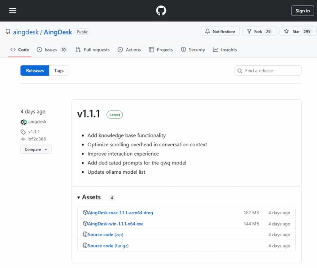 AingDesk:一鍵安裝 Ollama AI 模型管理器,讓 LLaMA、DeepSeek 在本機電腦上運行 AingDesk:一鍵安裝 Ollama AI 模型管理器,讓 LLaMA、DeepSeek 在本機電腦上運行
