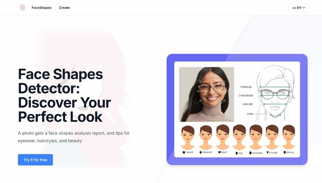 免費 AI 臉型分析工具 FaceShapes，找出最適合你的眼鏡、髮型與美容建議