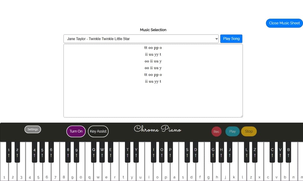 Chrome Piano 擴充功能:讓瀏覽器秒變鋼琴,內建樂譜即點即彈 Chrome Piano 擴充功能:讓瀏覽器秒變鋼琴,內建樂譜即點即彈