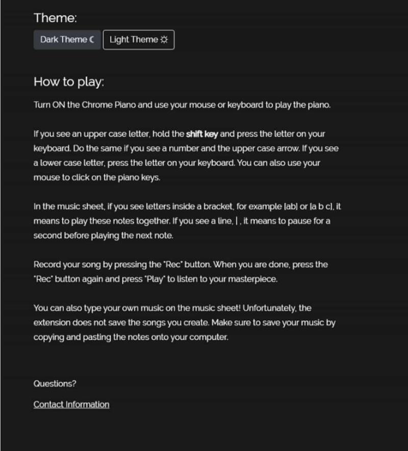 Chrome Piano 擴充功能：讓瀏覽器秒變鋼琴，內建樂譜即點即彈