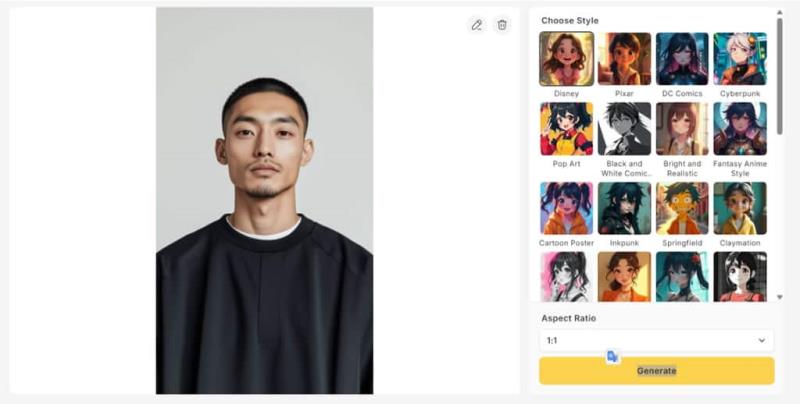 一鍵墜入動漫宇宙！免費 vheer AI Anime Portrait Generator 開啟你的照片變身風格