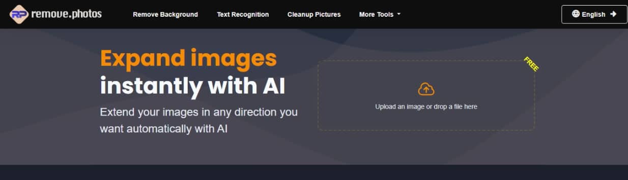 RemovePhotos AI Image Expander 圖片比例輕鬆調整，自動延伸畫面不留白
