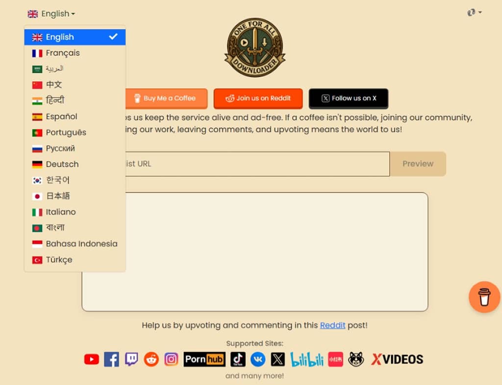 一站搞定影片下載與轉檔！OFA Downloader 支援 YouTube、IG、TikTok 等數百站