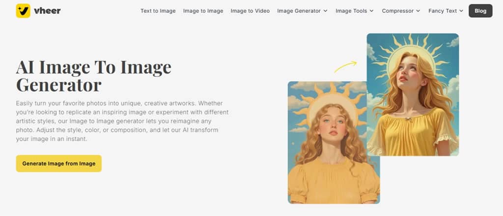 Vheer AI Image to Image Generator:免費 AI 相似圖生成神器,快速打造風格變化圖像不求人 Vheer AI Image to Image Generator:免費 AI 相似圖生成神器,快速打造風格變化圖像不求人