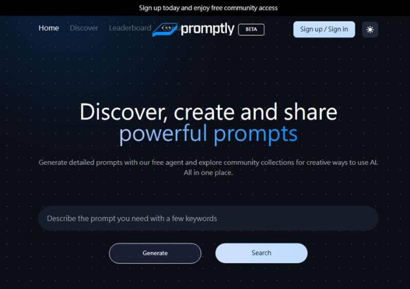 Promptly：集結各領域提示詞資源，從現成範例到 AI 客製化生成一站搞定