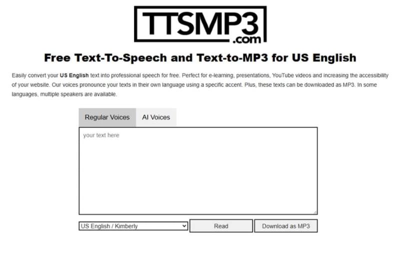 ttsMP3：免費 AI 文字轉語音線上工具，輕鬆製作 MP3 語音檔