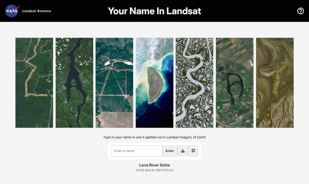 用衛星影像寫下你的名字！NASA「Your Name in Landsat」讓地球地貌為你作畫