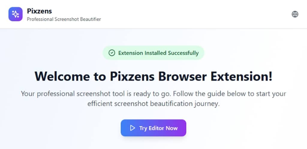 Pixzens 截圖美化工具:一鍵打造專業級視覺效果的瀏覽器擴充功能 Pixzens 截圖美化工具:一鍵打造專業級視覺效果的瀏覽器擴充功能