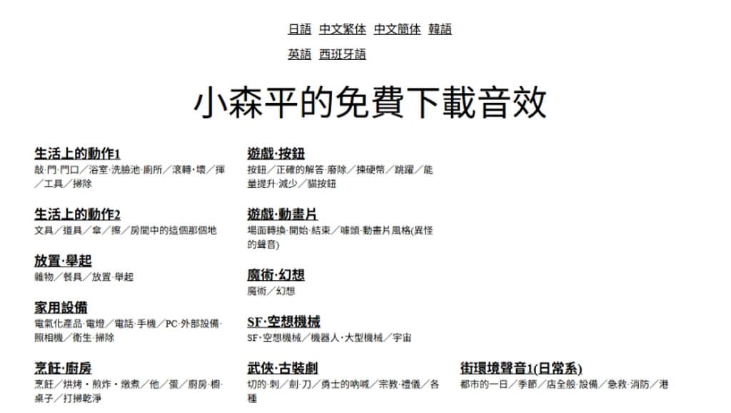 小森平的免費下載音效:免費音效素材寶庫,個人及商用皆可的授權模式 小森平的免費下載音效:免費音效素材寶庫,個人及商用皆可的授權模式