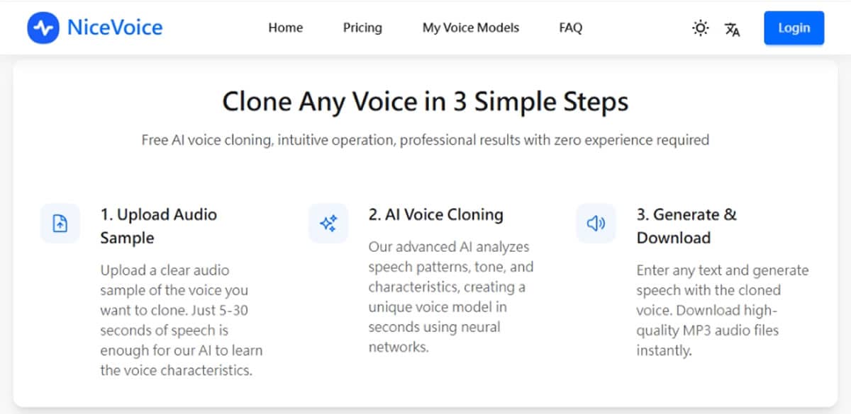 NiceVoice:AI 語音克隆免費工具!5-30 秒輕鬆複製你的專屬聲音 NiceVoice:AI 語音克隆免費工具!5-30 秒輕鬆複製你的專屬聲音