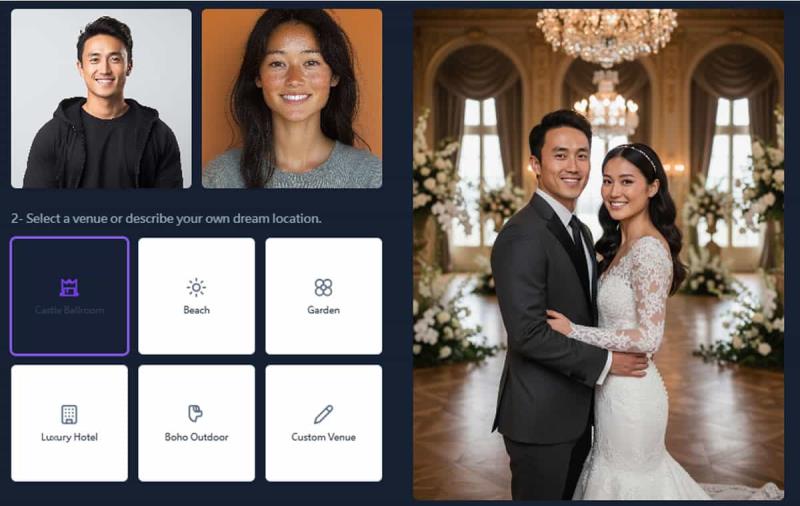 沒拍過婚紗照？AI Wedding Photographer 讓情侶免費體驗夢幻婚攝