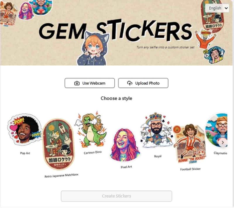 從普普藝術到皇室風！Gem Stickers 讓你輕鬆做出獨特聊天貼圖