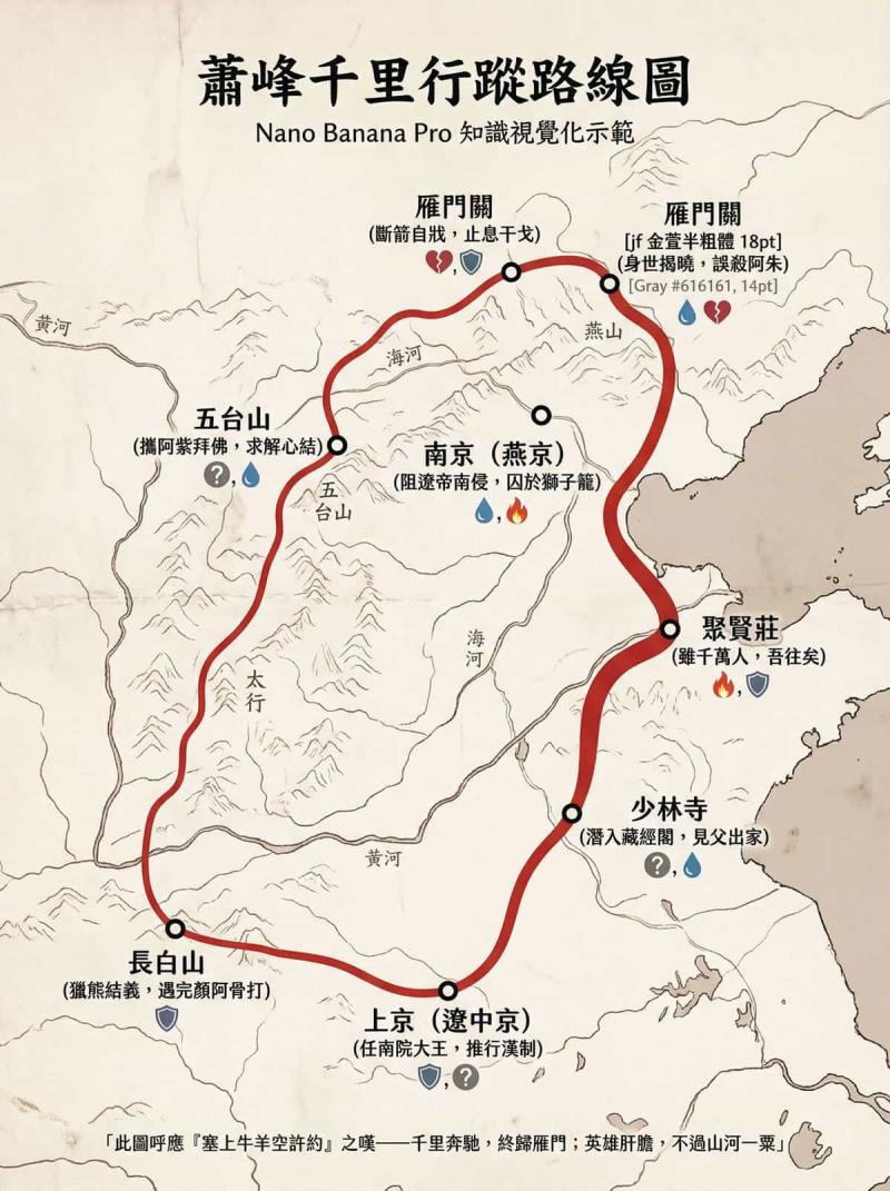 當金庸遇到 Nano Banana Pro，用提示詞生成武俠文學想像圖