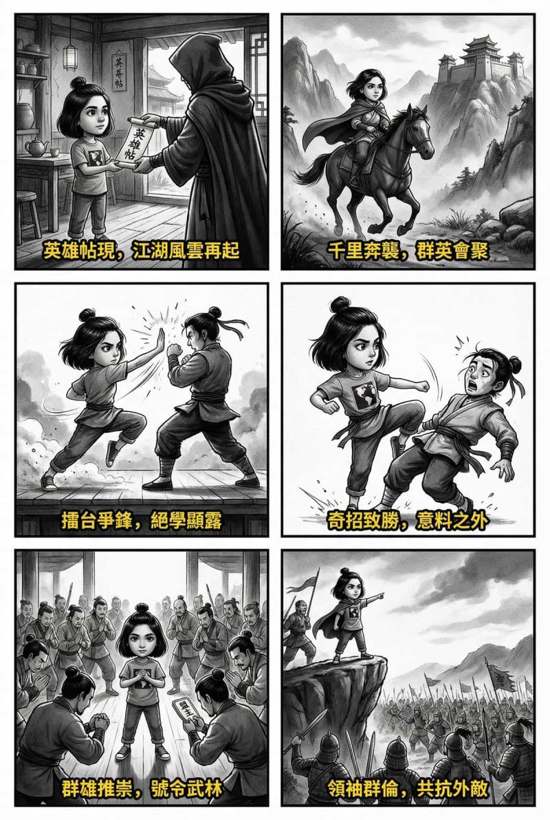 當金庸遇到 Nano Banana Pro，用提示詞生成武俠文學想像圖