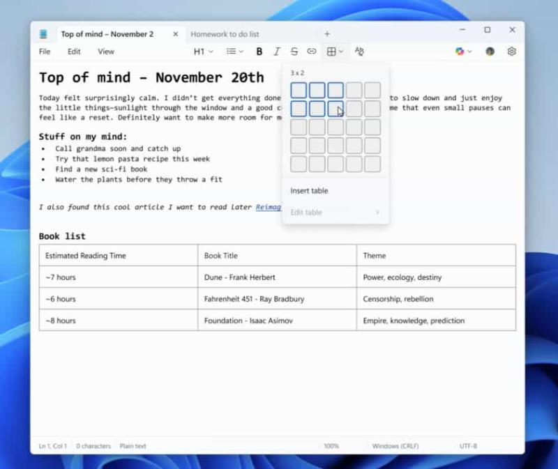 Windows 記事本大更新！表格、AI 串流一次到位，升級方法看這篇