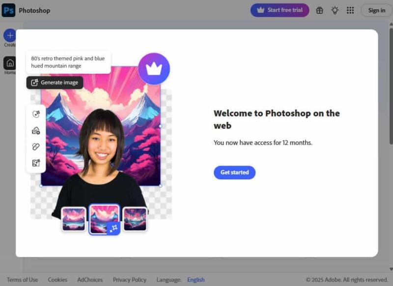 免綁信用卡！限時領取 Adobe Photoshop 網頁版一年免費使用權教學