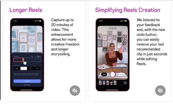 Instagram Reels 五大新功能：20 分鐘錄影、美顏調整、一鍵復原