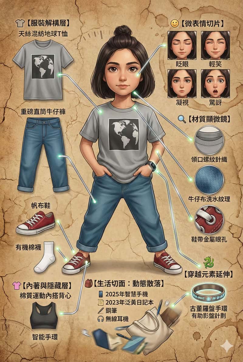 3分鐘學會！用 Nano Banana Pro 製作角色服裝分解圖，提示詞複製貼上就能用