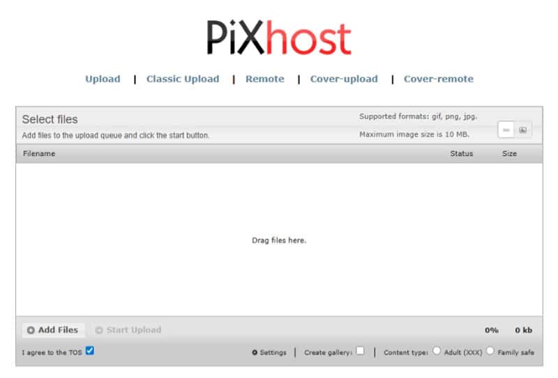 需要分享圖片連結？試試 PiXhost 免費圖床服務