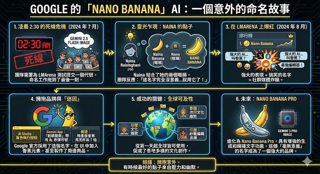 Google 親揭爆紅 AI 模型為何叫「Nano Banana」，答案出乎意料