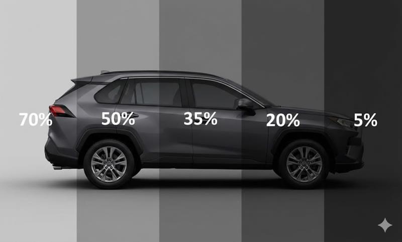 2026汽車隔熱紙新制228上路！前擋70％、前側窗40％透光率規定，新舊車主必知重點