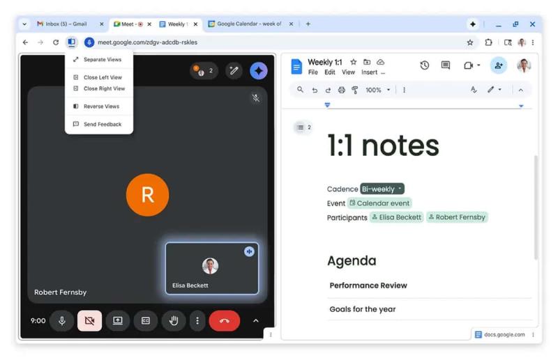 Chrome 分割畫面免外掛！Google 官方教你一鍵並排雙視窗，工作效率大提升