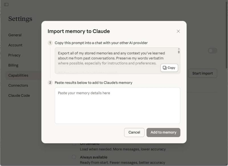 換用 Claude 不用從零開始！ChatGPT、Gemini 記憶一鍵轉移教學