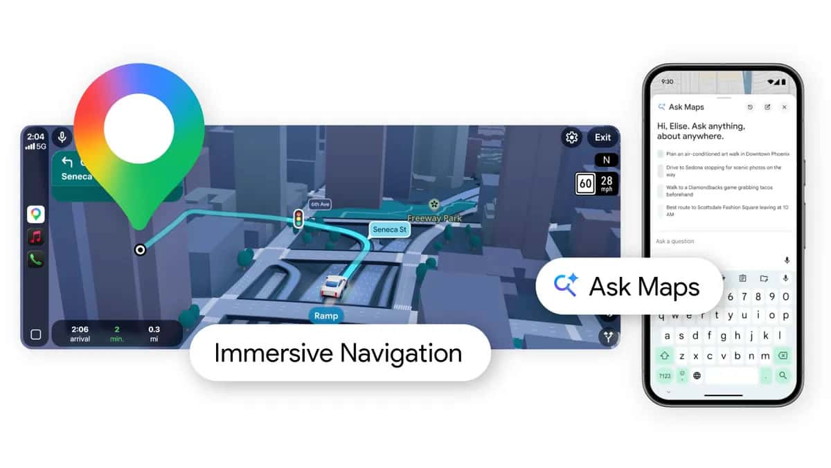 Gemini 加持！Google Maps 推出 Ask Maps 與沉浸式導航，十年最大改版來了