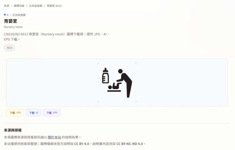 台灣公共圖標一站查詢平台！廁所、無障礙、EV 充電站等 CNS16282 標準圖標全部免費下載