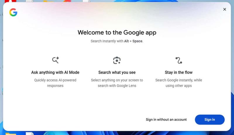 Google 桌面 App 怎麼用？一個快捷鍵搜電腦、問 AI、截圖查詢全包辦