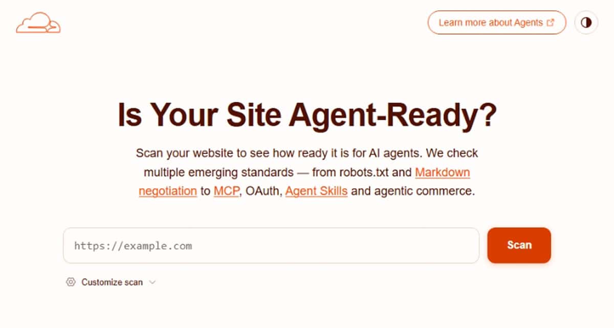 Cloudflare Is Your Site Agent-Ready 免費檢測工具，5 大面向幫你評估網站的 AI Agent 友善度