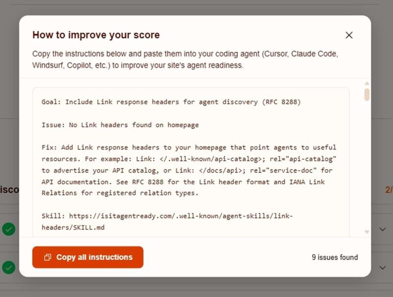 Cloudflare Is Your Site Agent-Ready 免費檢測工具，5 大面向幫你評估網站的 AI Agent 友善度